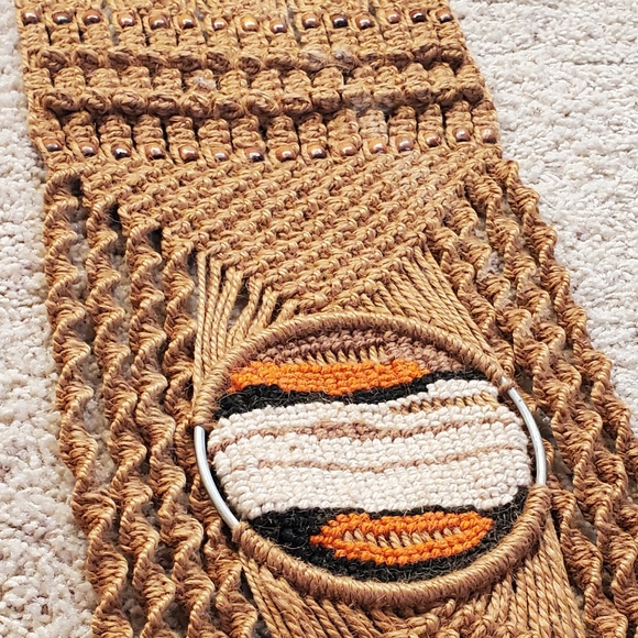Vintage 60's 70's Macrome Wall Hanging - Picture 5 of 5